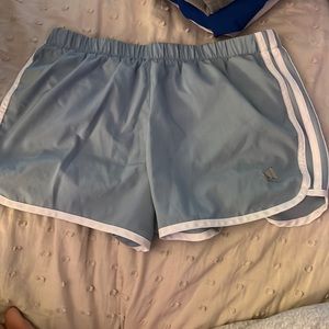 light blue adidas shorts